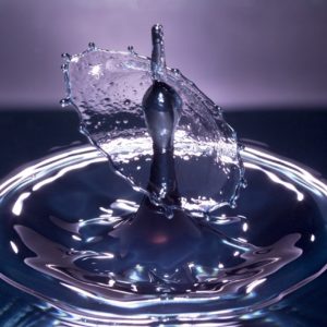 water drop, ripples, water